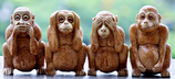 Οι τέσσερις σοφοί πίθηκοι