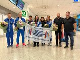 Υποδοχή σε Λαμπρίδη και Γεωργοπούλου για τα μετάλλια στο Ευρωπαϊκό Πρωτάθλημα άρσης βαρών